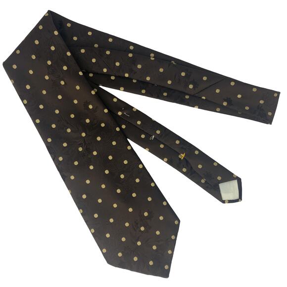 Brown Floral Tie - Picture 3 of 5